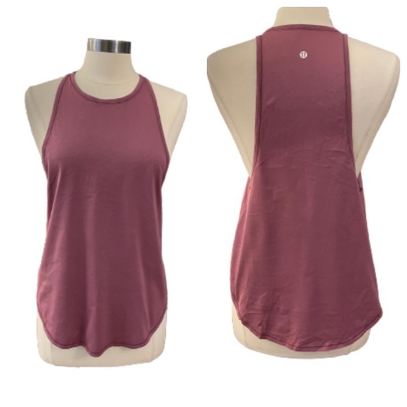 lululemon athletica Tops - Lululemon Sweat Date Muscle Tank Muted Mauve Size 8